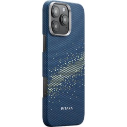 Чехол для iPhone 16 Pro Max Pitaka StarPeak Tactile Woven case (Milky Way Galaxy)