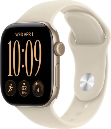 Умные часы Apple Watch Series 12, GPS, 46 mm, Sport Band (Light Gold/Sand), размер M/L