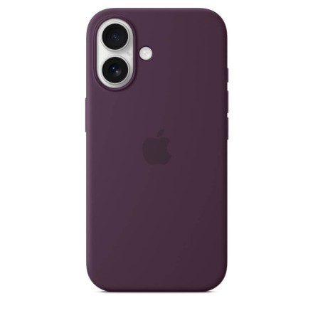 Чехол накладка для iPhone 16 Silicone Case with MagSafe Plum